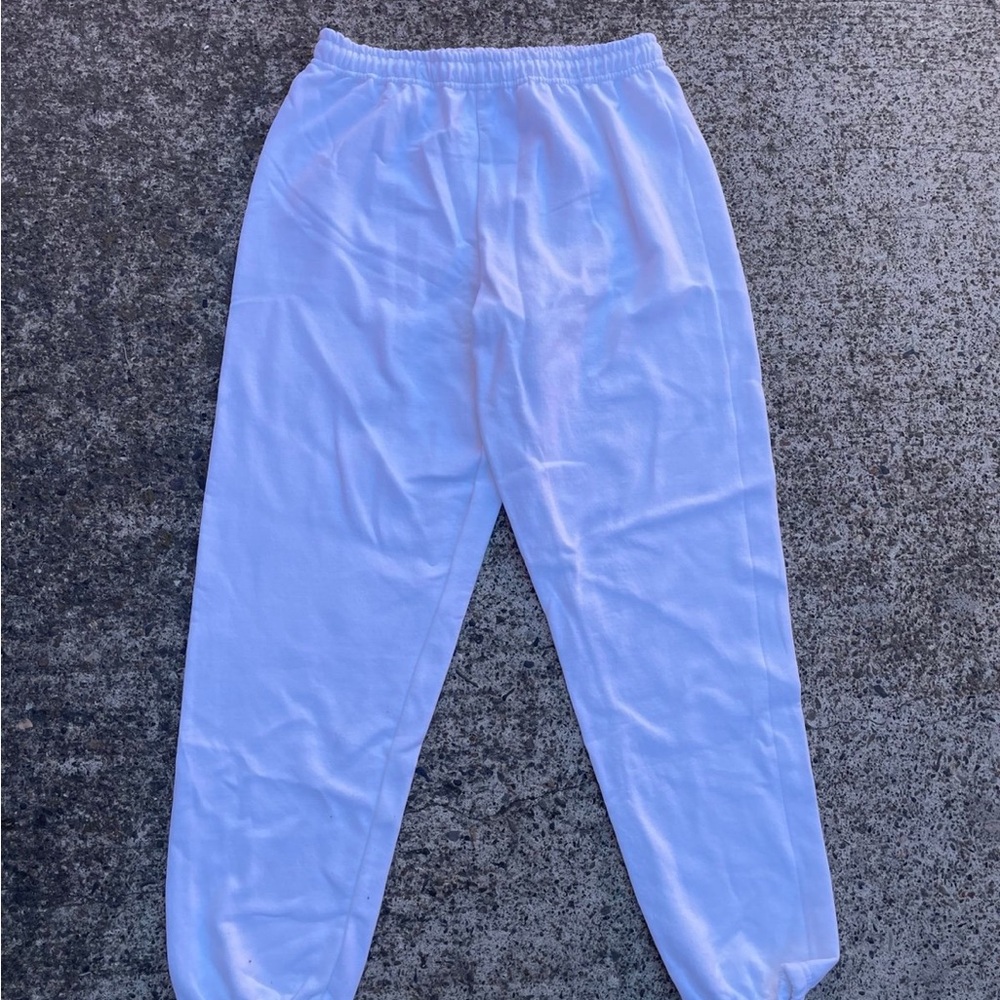 NWOT Gildan Women's White Joggers